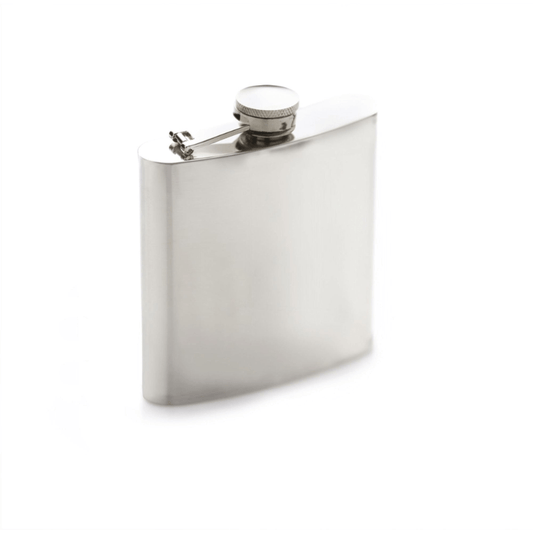 BarCraft Polished Stainless Steel Hip Flask 170ml The Homestore Auckland