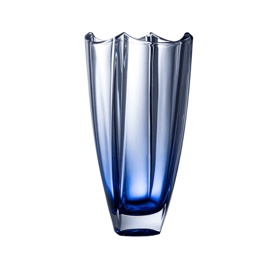 Galway Crystal Dune Sapphire Square Vase 30.5cm The Homestore Auckland