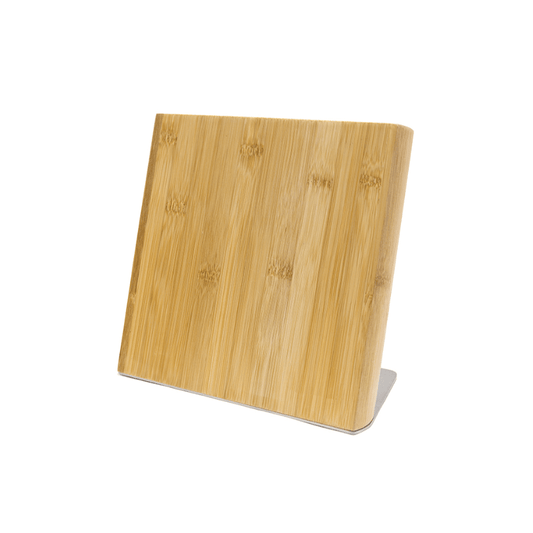 Icon Chef Bamboo Angled Magnetic Knife Block The Homestore Auckland