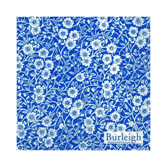 IHR Cocktail Burleigh Calico Blue Napkins Pack of 20 The Homestore Auckland