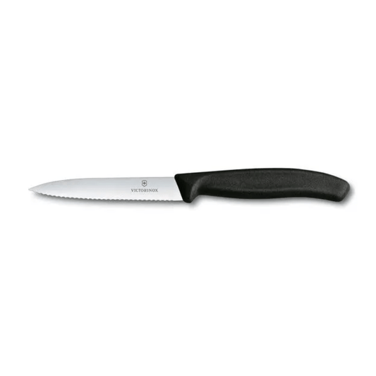 Victorinox Swiss Classic Vegetable Knife Serrated 10cm Black The Homestore Auckland
