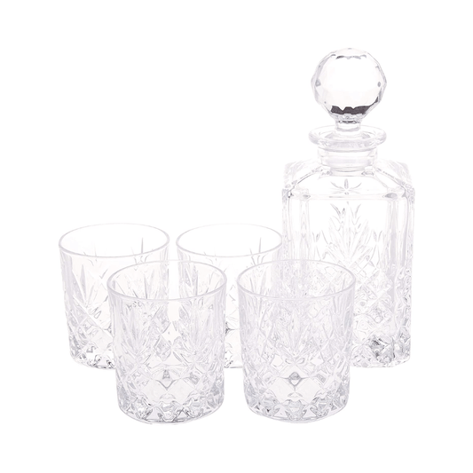 Galway Crystal Renmore Decanter Set 5-Piece The Homestore Auckland