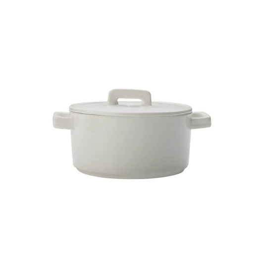 Maxwell & Williams Epicurious Round Casserole 500ml White The Homestore Auckland
