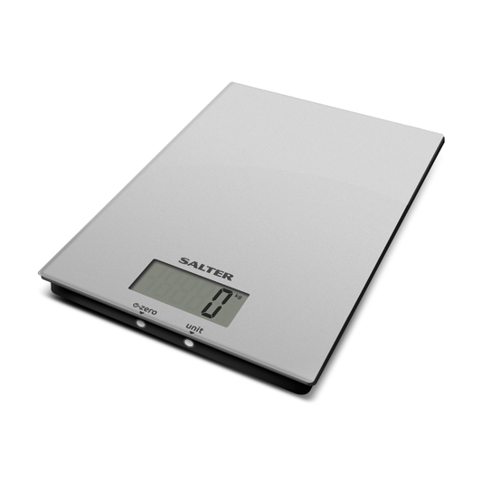 Salter Ultra Slim Glass Electronic Kitchen Scale 5kg Capacity The Homestore Auckland