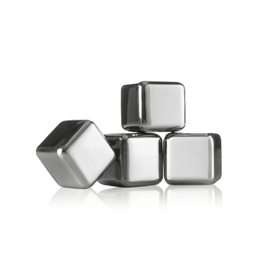 Vacu Vin Whiskey Stones Stainless Steel Set of 4 The Homestore Auckland