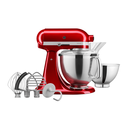 KitchenAid 4.8L Artisan Stand Mixer KSM195 Candy Apple Red The Homestore Auckland