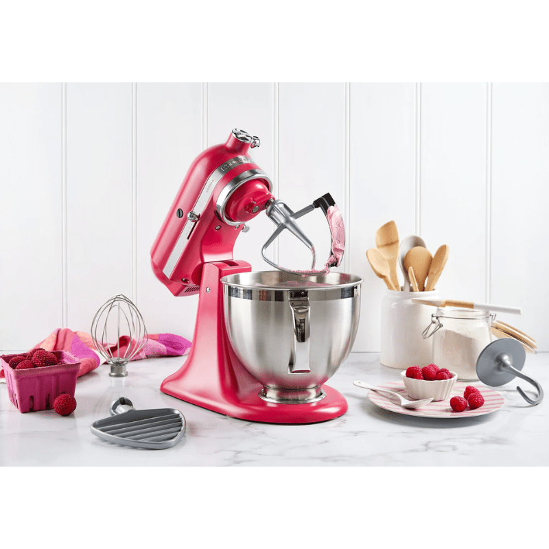 KitchenAid 4.8L Artisan Stand Mixer KSM195 Hibiscus - 2023 Colour of the Year The Homestore Auckland
