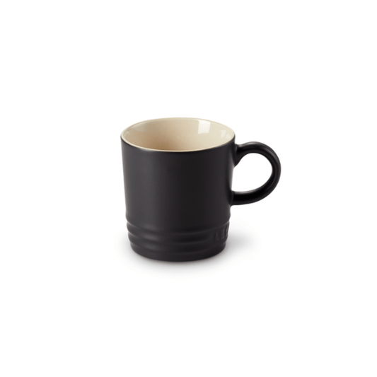 Le Creuset Stoneware Espresso Mug 100ml Satin Black The Homestore Auckland