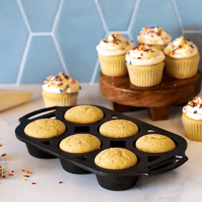 Lodge Cast Iron Muffin Pan 6 Cup The Homestore Auckland