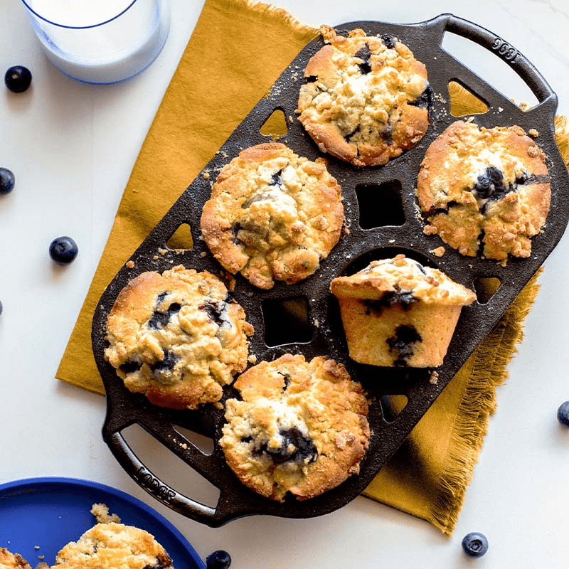 Lodge Cast Iron Muffin Pan 6 Cup The Homestore Auckland