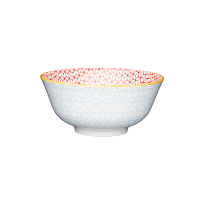 Mikasa Does it All Bowl 15.7cm Geometric Blue The Homestore Auckland