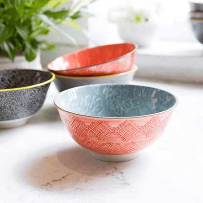 Mikasa Does it All Bowl 15.7cm Grey Floral The Homestore Auckland