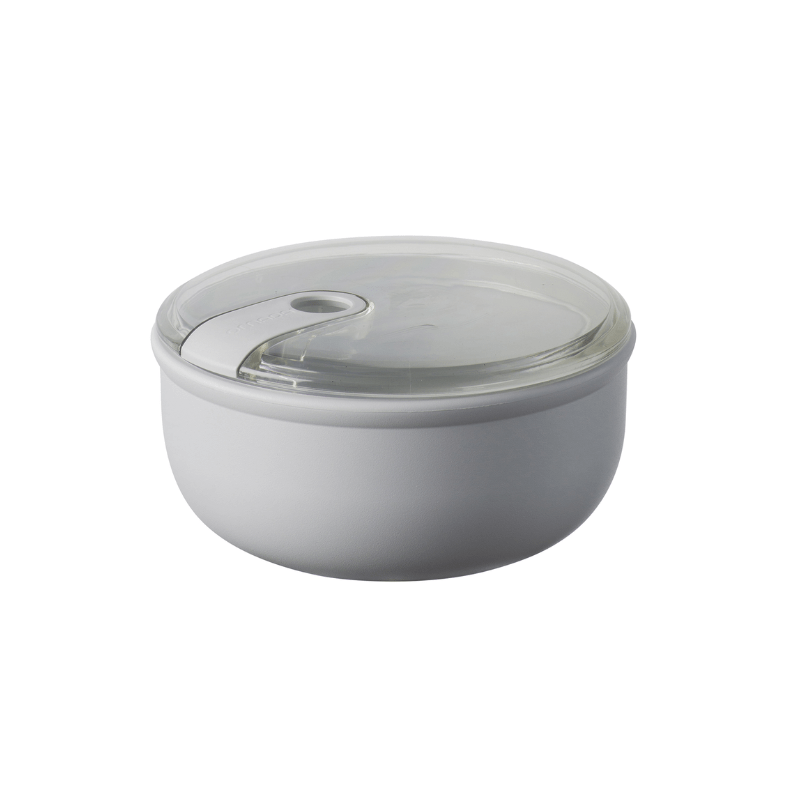 Omada Pull Box Round Container Grey 750ml The Homestore Auckland