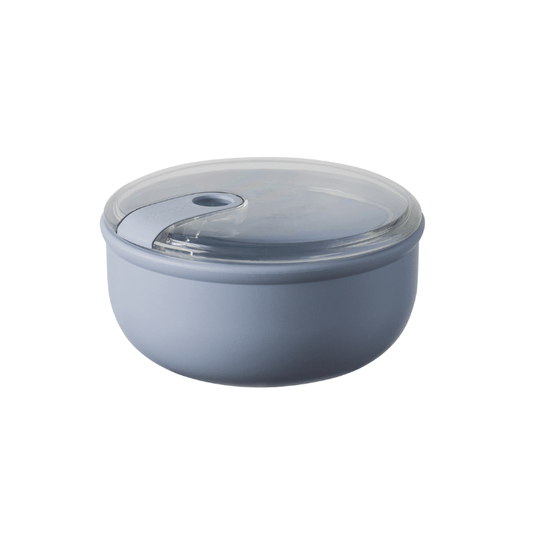 Omada Pull Box Round Container Periwinkle 750ml The Homestore Auckland