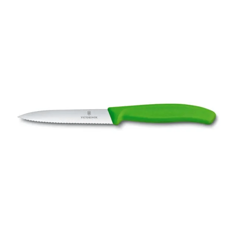 Victorinox Swiss Classic Vegetable Knife Serrated 10cm Green The Homestore Auckland