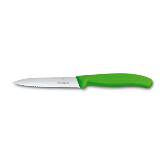 Victorinox Swiss Classic Vegetable Knife Serrated 10cm Green The Homestore Auckland