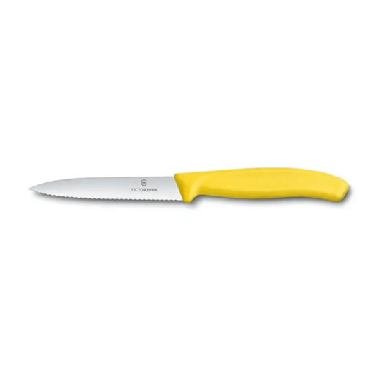 Victorinox Swiss Classic Vegetable Knife Serrated 10cm Yellow The Homestore Auckland