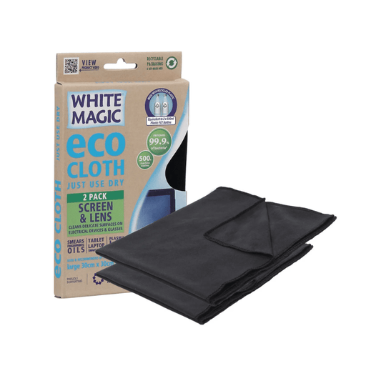 White Magic Eco Cloth Screen & Lens 2-Pack The Homestore Auckland