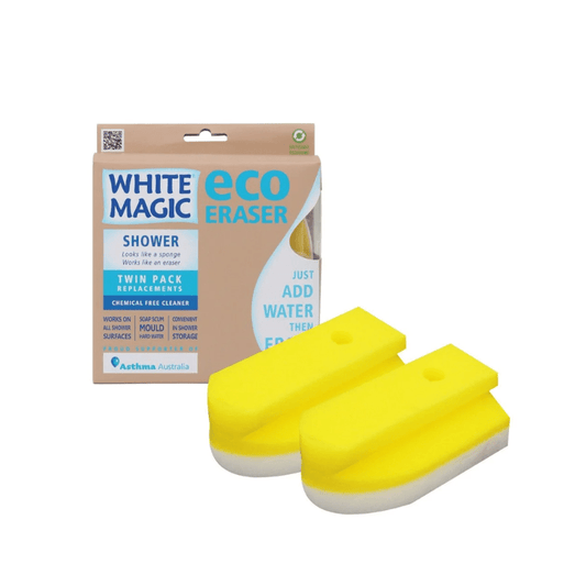 White Magic Eco Eraser Shower Eraser Sponge Refill 2-Pack The Homestore Auckland