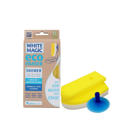 White Magic Eco Eraser Shower Eraser Sponge The Homestore Auckland