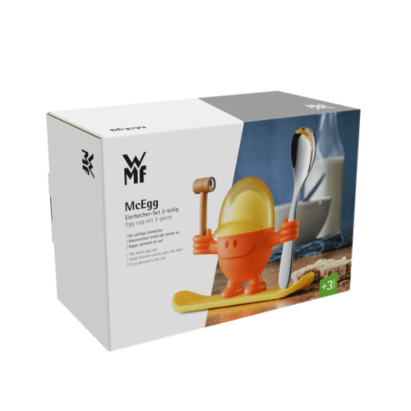 WMF McEgg Egg Cup with Spoon Set Orange The Homestore Auckland