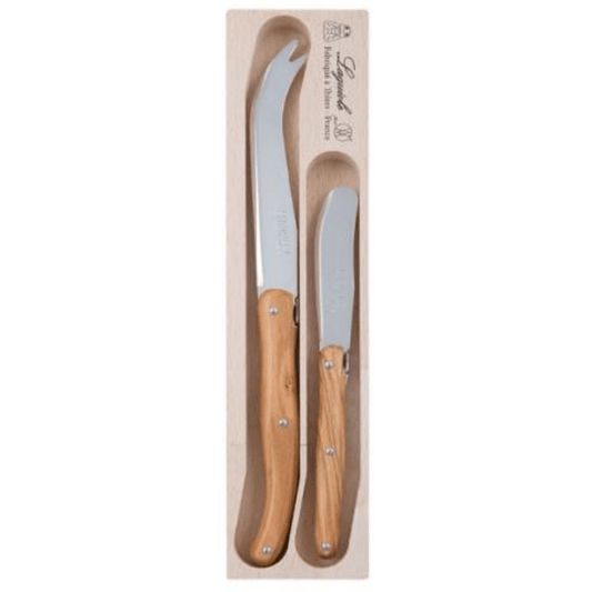 Andre Verdier Laguiole Olivewood 2 Piece Cheese Set The Homestore Auckland