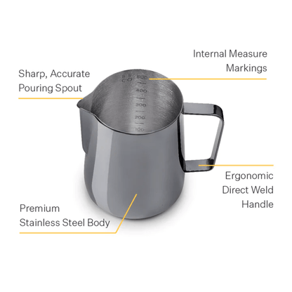 Barista & Co Core Milk Pitcher 600ml Brushed Steel The Homestore Auckland