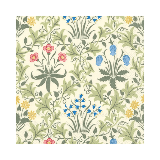 IHR Luncheon Celandine by W.Morris V&A Napkins Pack of 20 The Homestore Auckland