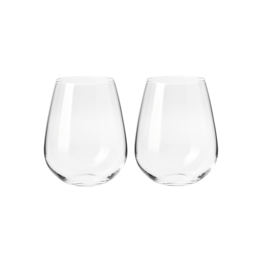 Krosno Duet Stemless Wine Glass 500ml Set Of 2 The Homestore Auckland