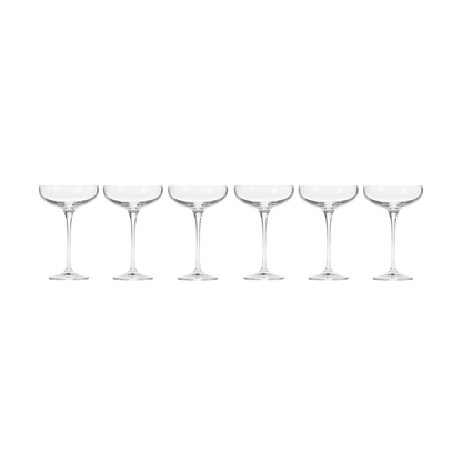 Krosno Harmony Champagne Coupe 240ml Set Of 6 The Homestore Auckland