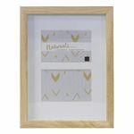 LINENS & MORE BOX PHOTO FRAME DOUBLE 4X6 NATURAL The Homestore Auckland