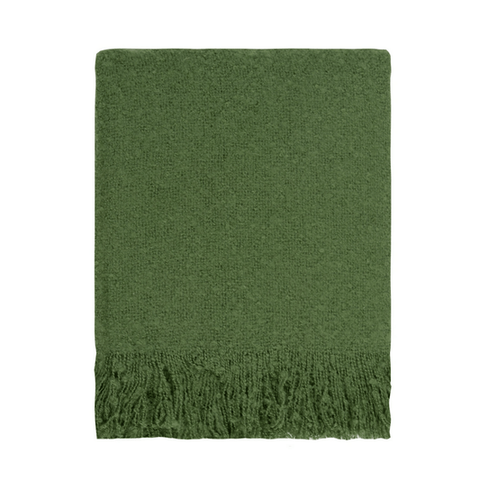 Linens & More Cosy Throw 130cm x 170cm Kale Green The Homestore Auckland