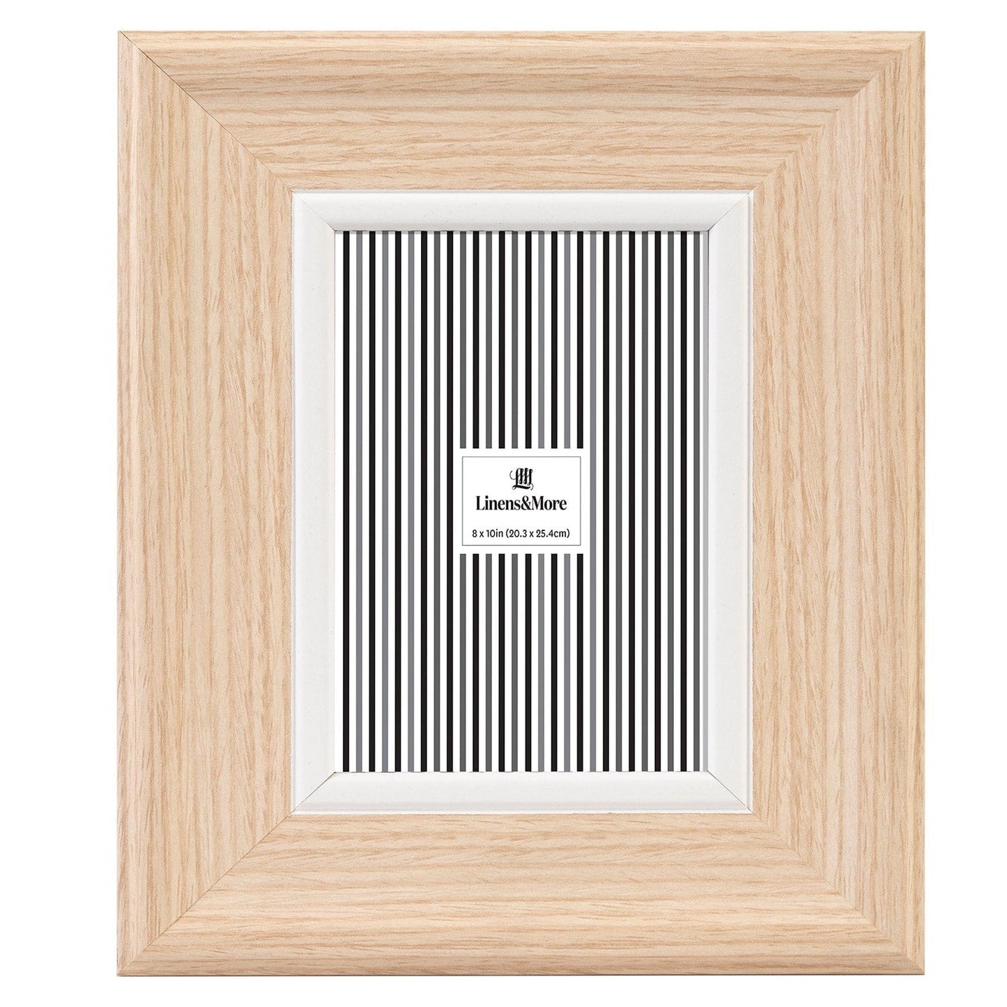 LINENS & MORE PHOTO FRAME NATURAL / WHITE 8 X1 The Homestore Auckland