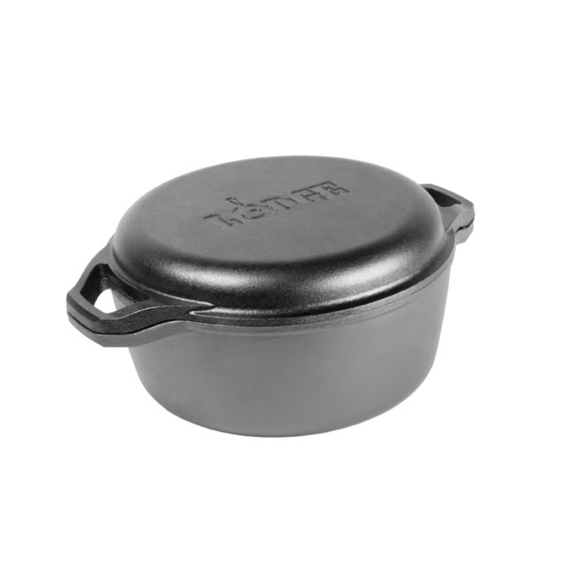 Lodge Chef Collection Cast Iron Double Dutch Oven 5.7L The Homestore Auckland