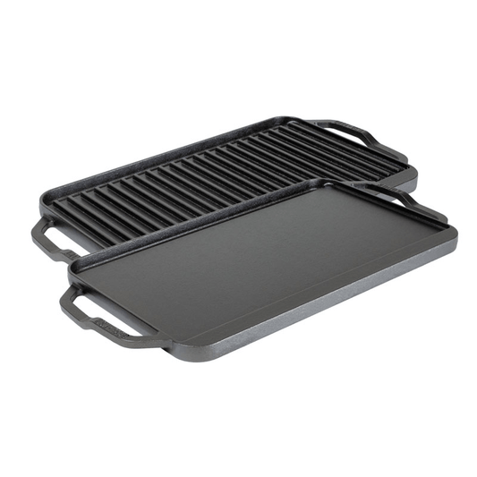 Lodge Chef Collection Cast Iron Griddle Reversible 49cm x 25cm The Homestore Auckland