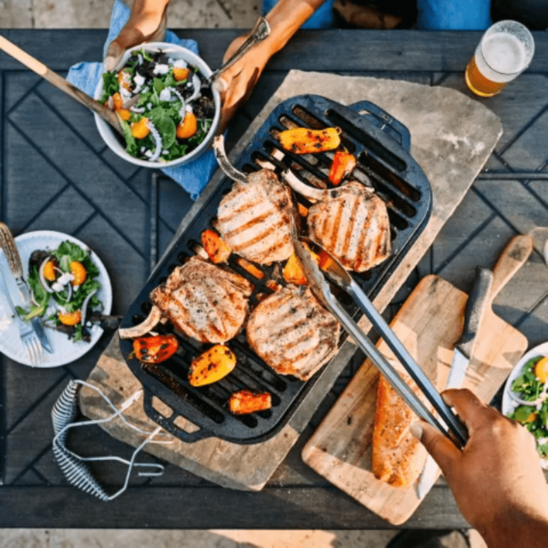 Lodge Sportsman's Pro Cast Iron Grill The Homestore Auckland