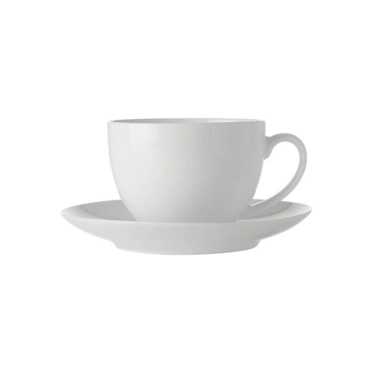 Maxwell & Williams White Basics Cup & Saucer 280ml The Homestore Auckland