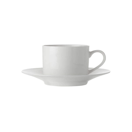 Maxwell & Williams White Basics Straight Cup & Saucer 250ml The Homestore Auckland
