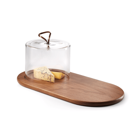 Philippi Walnut Cheese Board with Glass Cover The Homestore Auckland