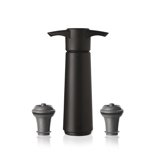 Vacu Vin Wine Saver Pump and 2 Stoppers Black The Homestore Auckland