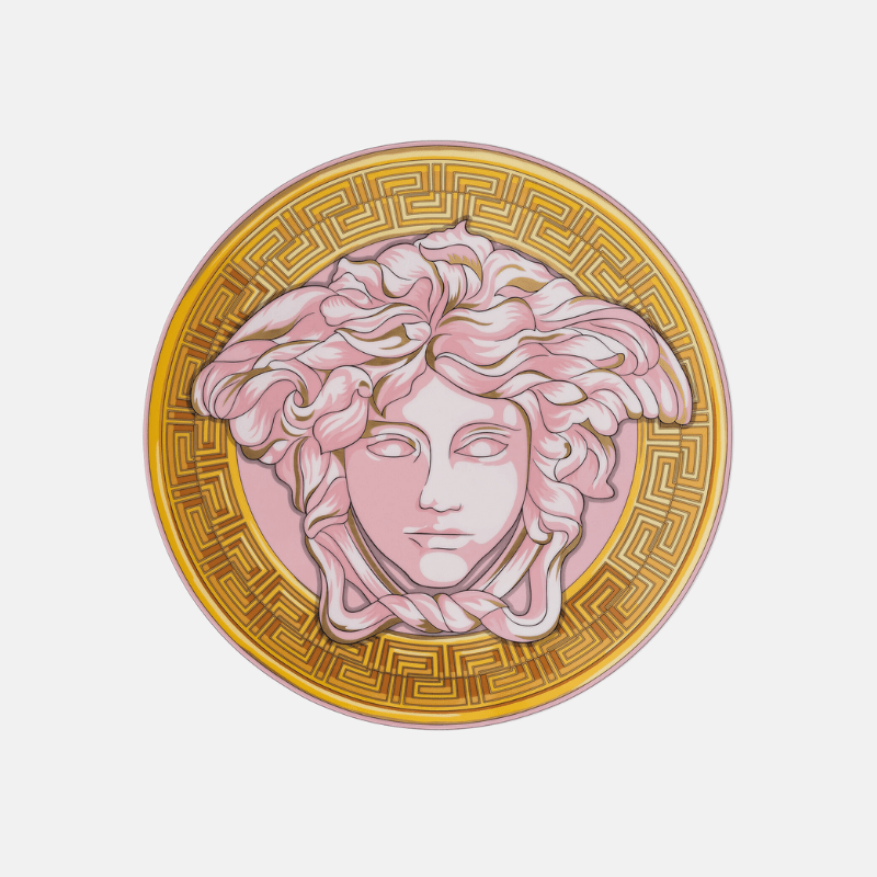Versace Medusa Amplified Pink Coin Service Plate 33cm The Homestore Auckland