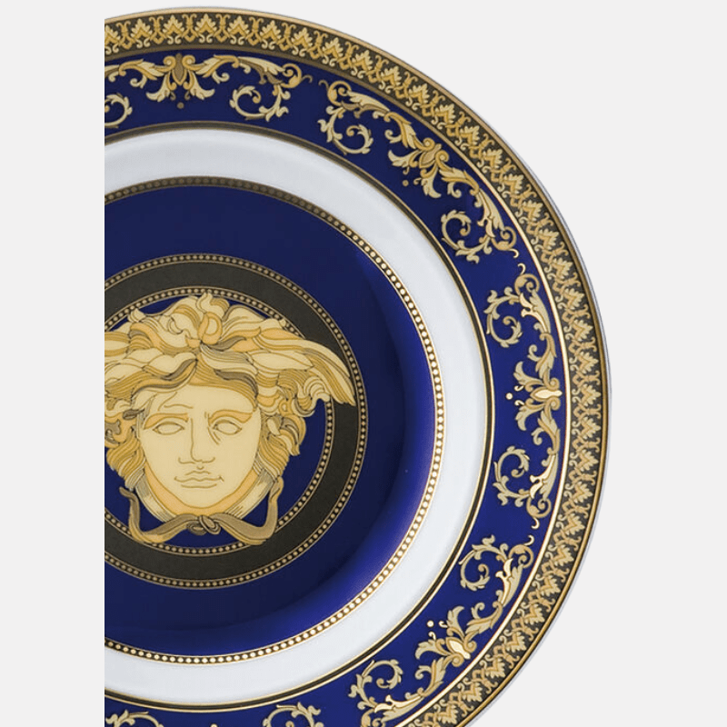 Versace Medusa Blue Plate 18cm The Homestore Auckland
