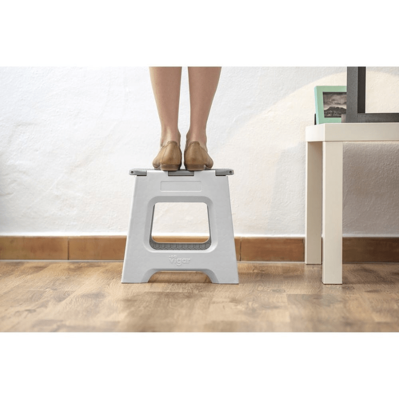 Vigar Compact Grey Foldable Stool 32cm The Homestore Auckland